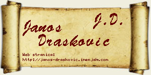 Janoš Drašković vizit kartica